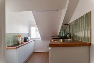 Cuisine ou kitchenette dans l'établissement Douceur de Loire Studio Cosy
