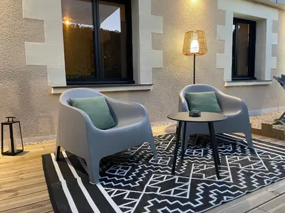 Coin salon dans l'établissement Suite 