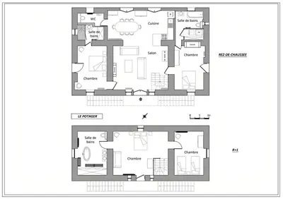 Plan de l'établissement Ancienne Maison De Jardiniers En Touraine