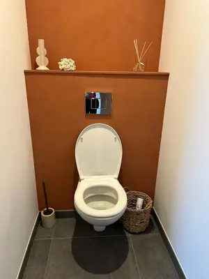 Salle de bains dans l'établissement Grange rénovée