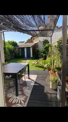 Jardin de l'établissement 3-bedroom house with garden, near city center