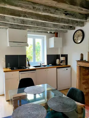 Cuisine ou kitchenette dans l'établissement La dépendance