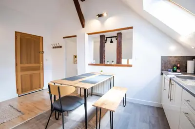 Cuisine ou kitchenette dans l'établissement Le Quai des Marais - Coeur d'Amboise