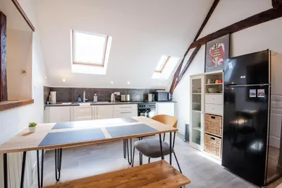 Cuisine ou kitchenette dans l'établissement Le Quai des Marais - Coeur d'Amboise