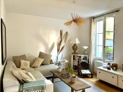 Coin salon dans l'établissement L'Appartement Buffon - Coeur de Tours
