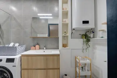 Salle de bains dans l'établissement Le Sésame