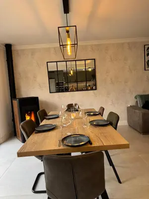 Coin salon dans l'établissement Grande maison familiale & conviviale