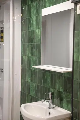 Salle de bains dans l'établissement Le Studio Vert