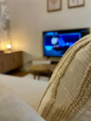 Télévision ou salle de divertissement dans l'établissement Cosy 24 - Le Mans City Center