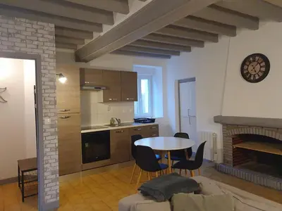 Cuisine ou kitchenette dans l'établissement Appartement