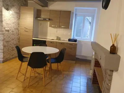 Cuisine ou kitchenette dans l'établissement Appartement