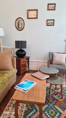 Coin salon dans l'établissement 85 l idéal , quiet charm in Tours