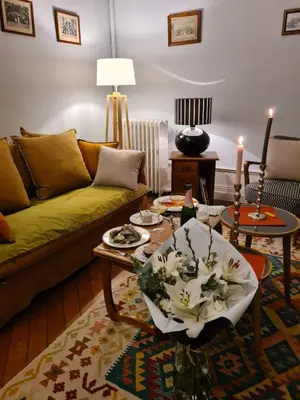 Coin salon dans l'établissement 85 l idéal , quiet charm in Tours