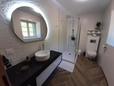 Salle de bains dans l'établissement La Boivinière