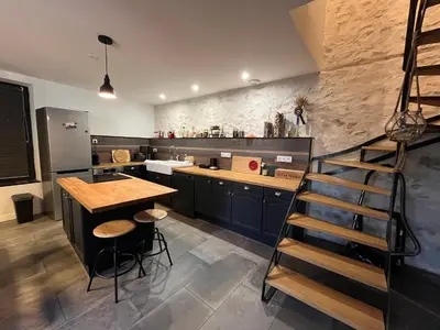 Cuisine ou kitchenette dans l'établissement L'ancienne Tonnellerie