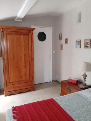 Un ou plusieurs lits dans un hébergement de l'établissement Studio aux portes d'Angers