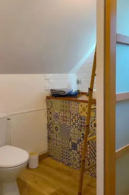 Salle de bains dans l'établissement Petite maison entre châteaux et Beauval