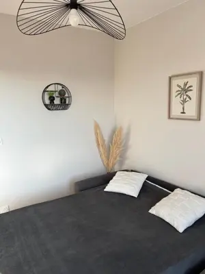 Un ou plusieurs lits dans un hébergement de l'établissement Le Ponceau - 3 chambres