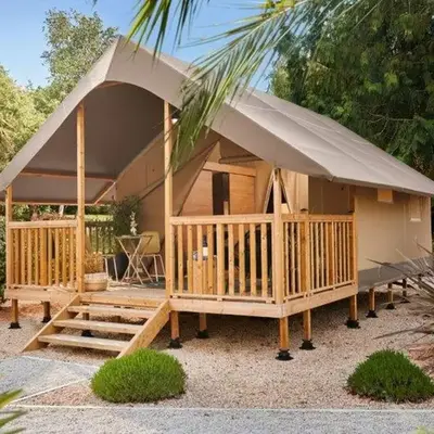 Bungalow toilé avec terrasse à Luynes