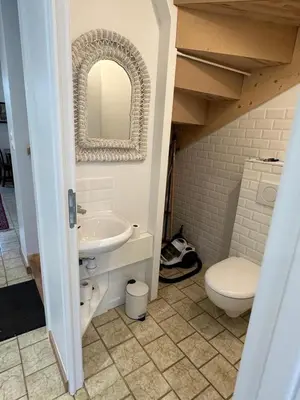 Salle de bains dans l'établissement Le Cottage