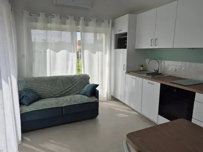 Cuisine ou kitchenette dans l'établissement Le cocoon idyllique