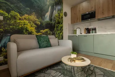 Cuisine ou kitchenette dans l'établissement 302 Chanzy - Jungle Chic - T1 Dépaysant - Centre