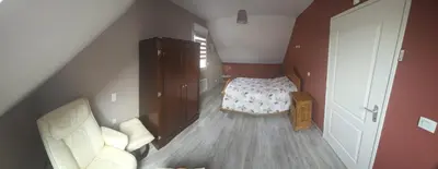 Un ou plusieurs lits dans un hébergement de l'établissement Chambre proche circuit 24h du mans