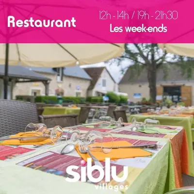 Restaurant ou autre lieu de restauration dans l'établissement Mobilhome proche zoo Beauval 6 à 8 places