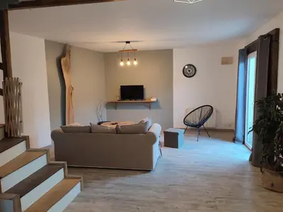 Coin salon dans l'établissement Gîte Val de Loire 