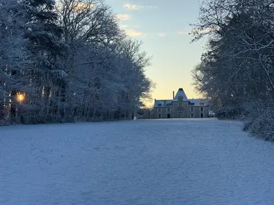 L'établissement Château des Usages en hiver