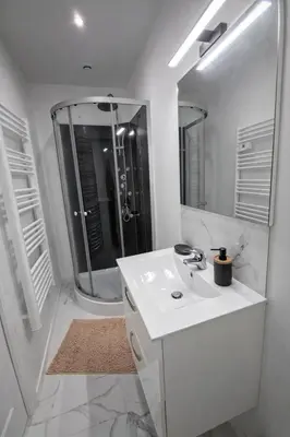 Salle de bains dans l'établissement Tiny House Marie