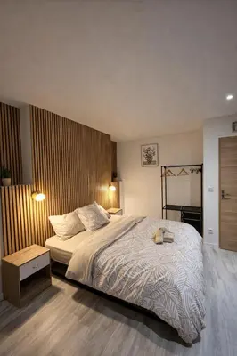 Un ou plusieurs lits dans un hébergement de l'établissement Tiny House Marie