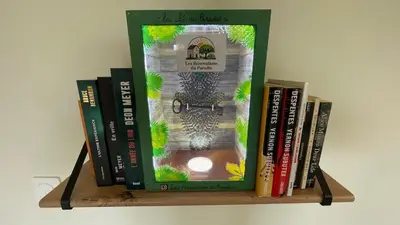 Bibliothèque dans la maison de vacances