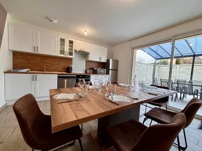Cuisine ou kitchenette dans l'établissement Maison Mocca - Maison moderne cozy avec extérieur
