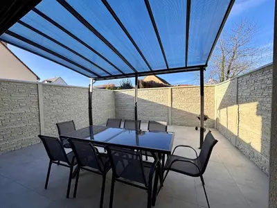 Balcon ou terrasse dans l'établissement Maison Mocca - Maison moderne cozy avec extérieur