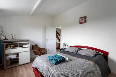 Un ou plusieurs lits dans un hébergement de l'établissement La Closerie blanche - 5km Le Mans - Wifi