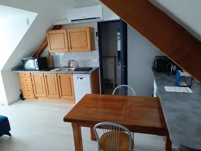 Cuisine ou kitchenette dans l'établissement gite de la Grand Maison le Châtaigner