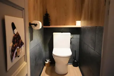 Salle de bains dans l'établissement Ninomiya