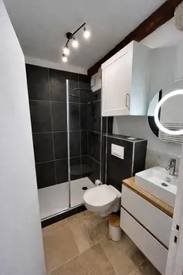Salle de bains dans l'établissement Loft Blois Cathédrale 2 Chambres