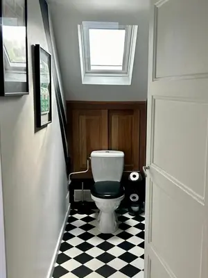 Salle de bains dans l'établissement Appartement vue sur Loire