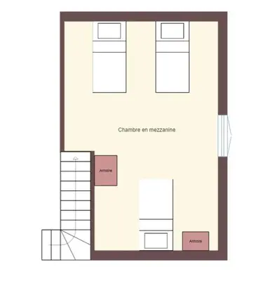 Plan de l'établissement Gîte 5 personnes au calme avec jardin, piscine, proche d'Amboise