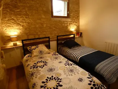 Un ou plusieurs lits dans un hébergement de l'établissement Gîte Val de Loire Le Puits