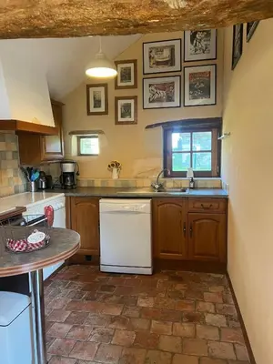 Cuisine ou kitchenette dans l'établissement La Richardiere - Le Martinet