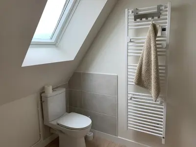 Salle de bains dans l'établissement au coeur de vallière