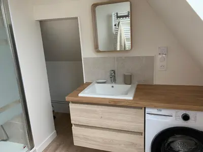 Salle de bains dans l'établissement au coeur de vallière