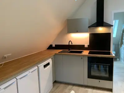 Cuisine ou kitchenette dans l'établissement au coeur de vallière