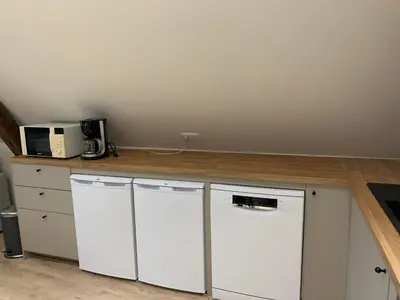 Cuisine ou kitchenette dans l'établissement au coeur de vallière