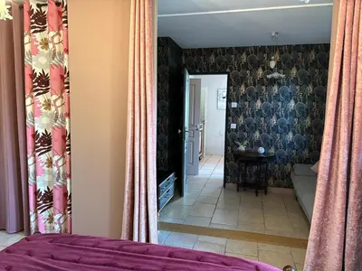 Un ou plusieurs lits dans un hébergement de l'établissement Le cocon en Sologne, Châteaux, Zoo de Beauval, Piscine, WIFI, 2 chambres, 3 lits, 2 sdb
