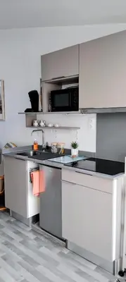 Cuisine ou kitchenette dans l'établissement Petite maison en cœur de ville