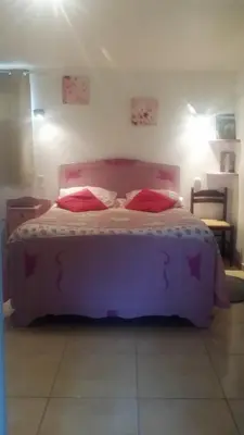 Un ou plusieurs lits dans un hébergement de l'établissement Chambres D'hôtes Anne-Marie